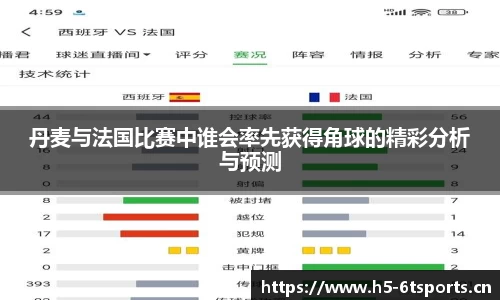 丹麦与法国比赛中谁会率先获得角球的精彩分析与预测